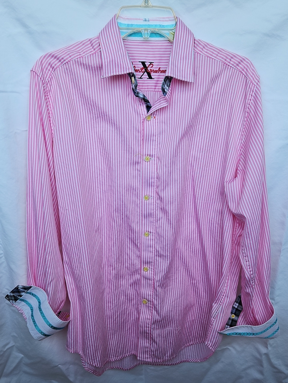 Robert Graham X Tailored Fit Flip Cuff Shirt M